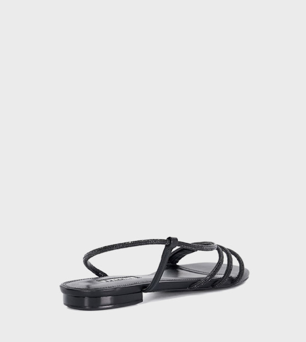 ديون لندن caution-hottest-deals-ksa - أسود Flat Sandals
