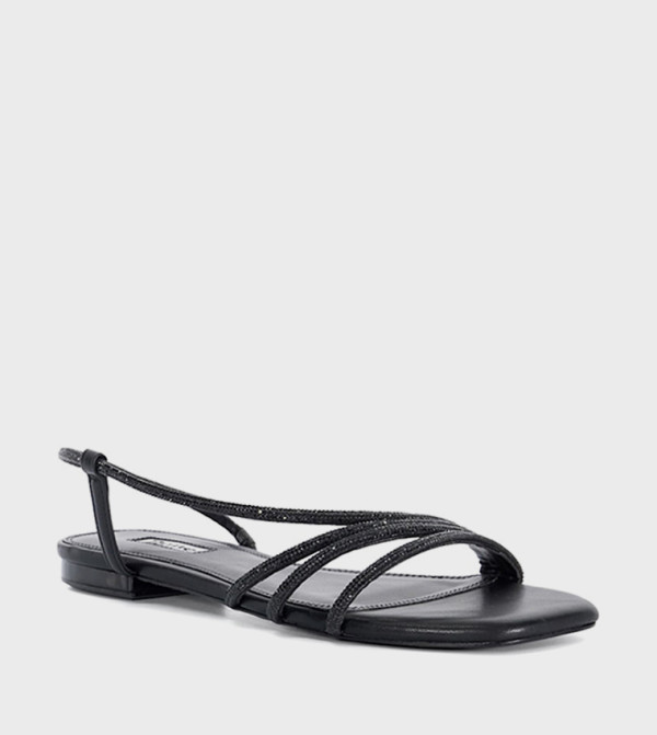 ديون لندن caution-hottest-deals-ksa - أسود Flat Sandals