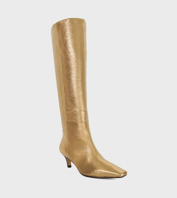 ديون لندن  أبوات - ذهبي Knee length Boots