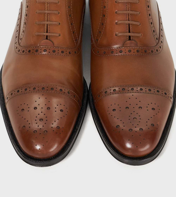ديون لندن  أحذية رسمية  - بني  Formal Lace-Up Shoes