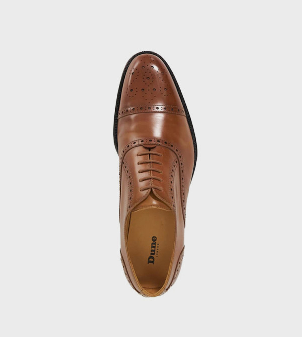 ديون لندن  أحذية رسمية  - بني  Formal Lace-Up Shoes