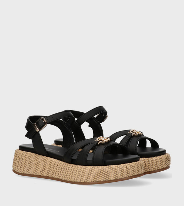 تومي هيلفيغر  أحذية كعب - أسود HEEL SANDALS