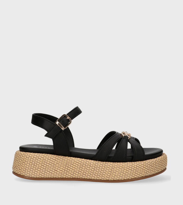 تومي هيلفيغر  أحذية كعب - أسود HEEL SANDALS