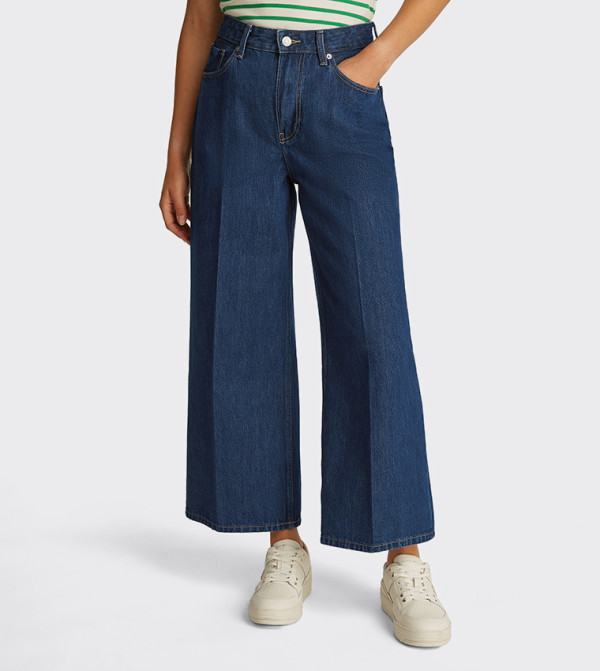 تومي هيلفيغر  baggy-denim-edit - أزرق غامق  Wide Leg Jeans