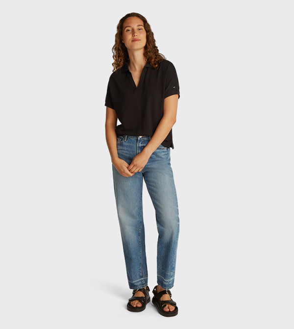 Tommy Hilfiger Tommy Hilfiger - Black Polo T-shirts