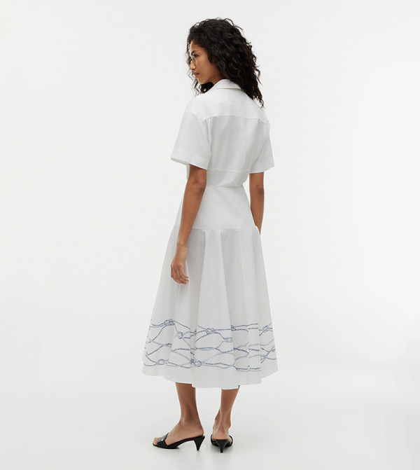 تومي هيلفيغر  فساتين تيشيرت - أبيض Shirt & T-Shirt Dresses