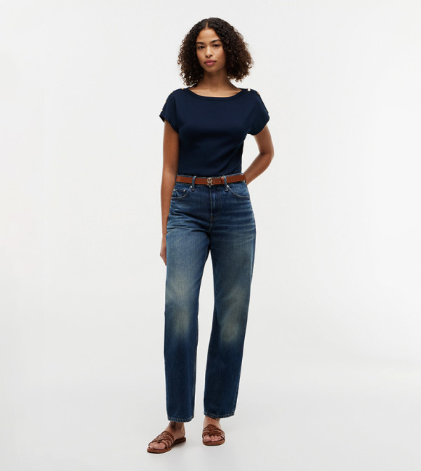 Tommy Hilfiger T-Shirts - Navy Short Sleeve T-Shirts