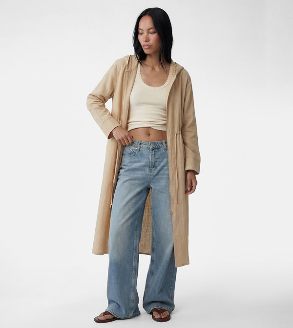 Koton  Clothing - Beige Overcoats