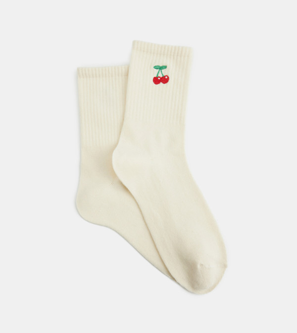 كوتون  جوارب للكاحل  - كريمي  Ankle Length Socks