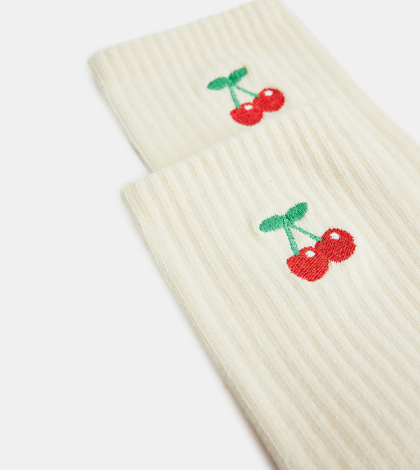 كوتون  جوارب للكاحل  - كريمي  Ankle Length Socks