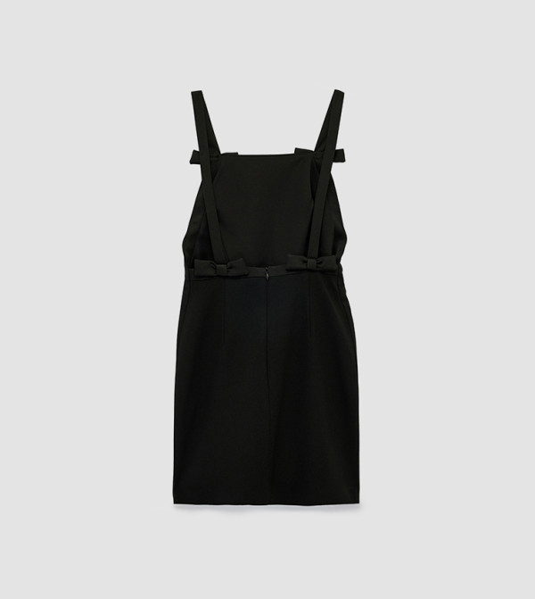 كوتون فساتين حفلة - أسود Mini Dresses