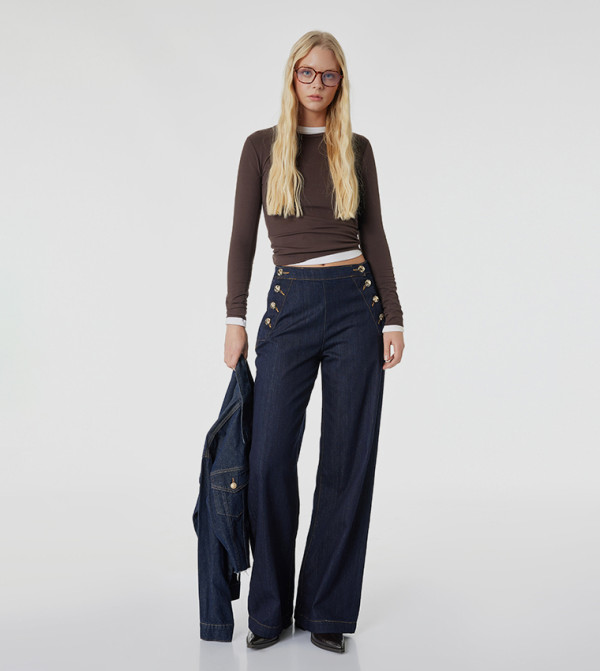 Koton  Jeans - Navy Wide Leg Jeans