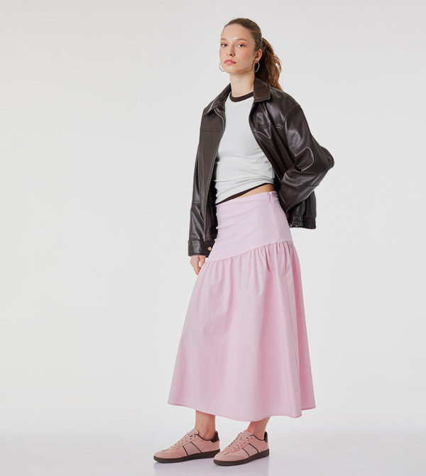 كوتون  - وردي Midi Skirts