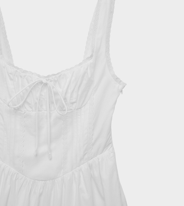 كوتون  فساتين ماكسي  - أبيض Maxi Dresses
