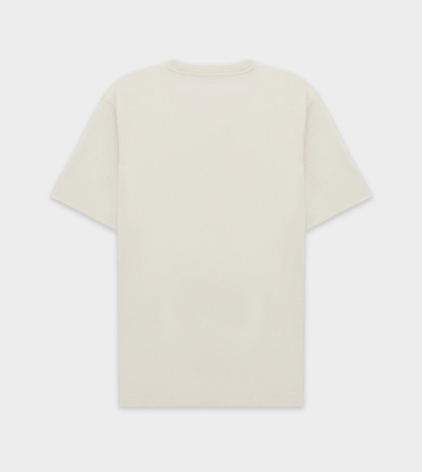 Koton  workwear-reworked - Beige Round Neck T-Shirts