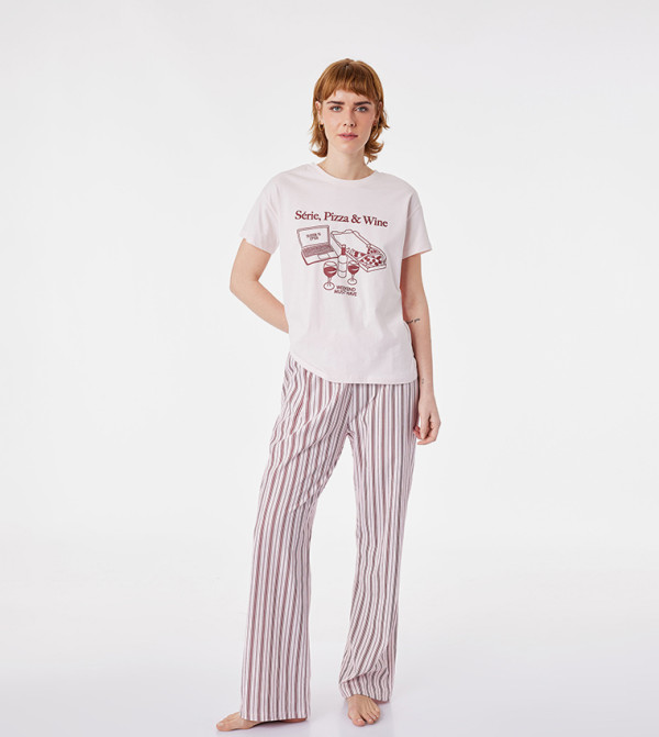 كوتون  - وردي Pyjama Set