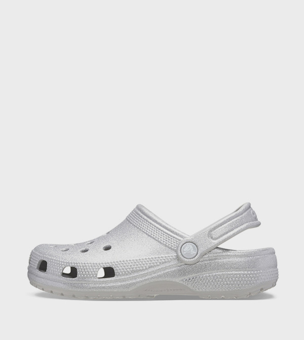Crocs  Clogs - SILVER GLITTER clogs