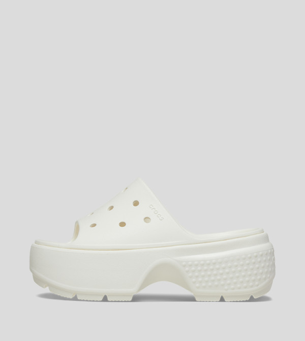 Crocs  Flip flops and Slides - White Slides
