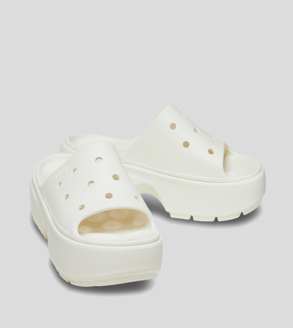 Crocs  Flip flops and Slides - White Slides