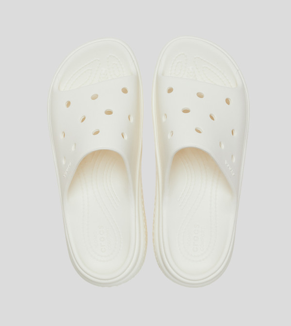 Crocs  Flip flops and Slides - White Slides