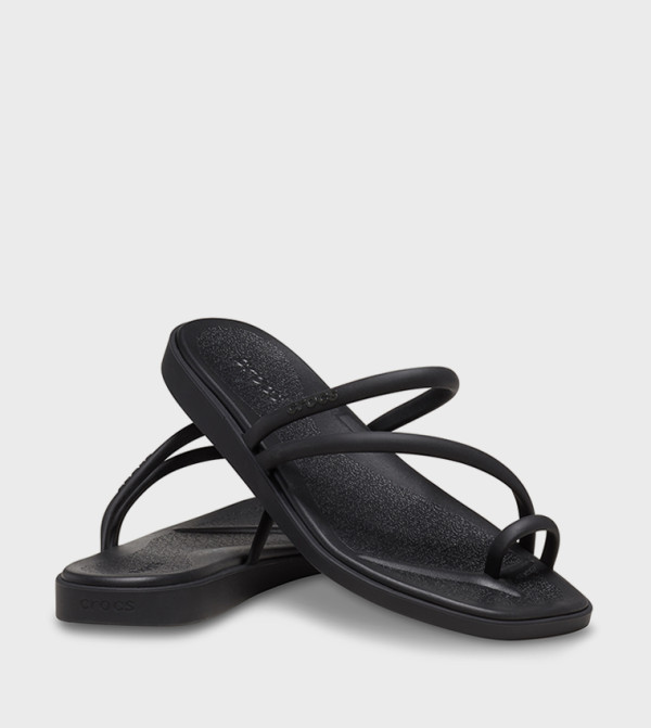 كروكس  الصنادل المسطحة - أسود Flat Sandals