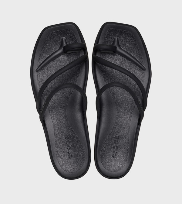 كروكس  الصنادل المسطحة - أسود Flat Sandals