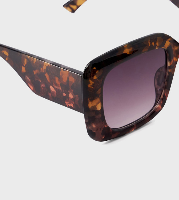 Dune London  Retro Sunglasses - Nude Retro Sunglasses