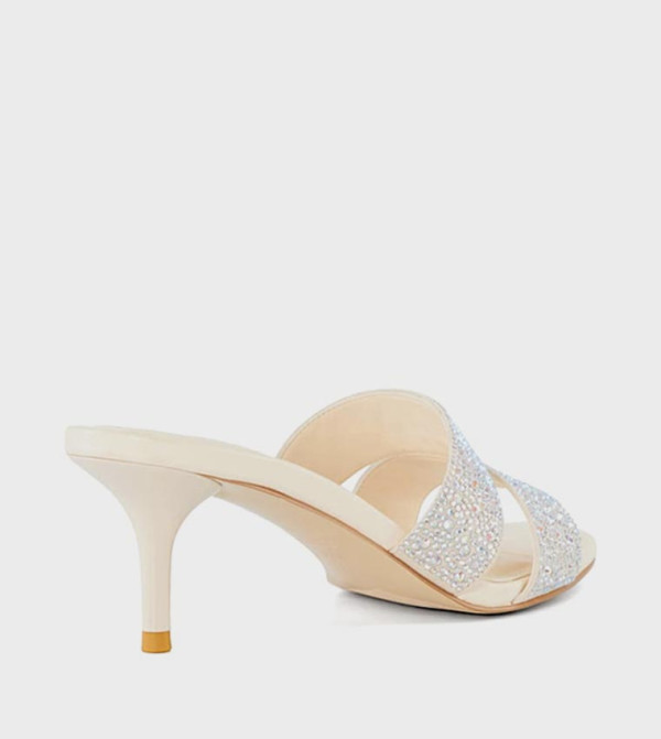 ديون لندن  الصنادل ذات الكعب العالي - بيج فاتح  Heeled Sandals