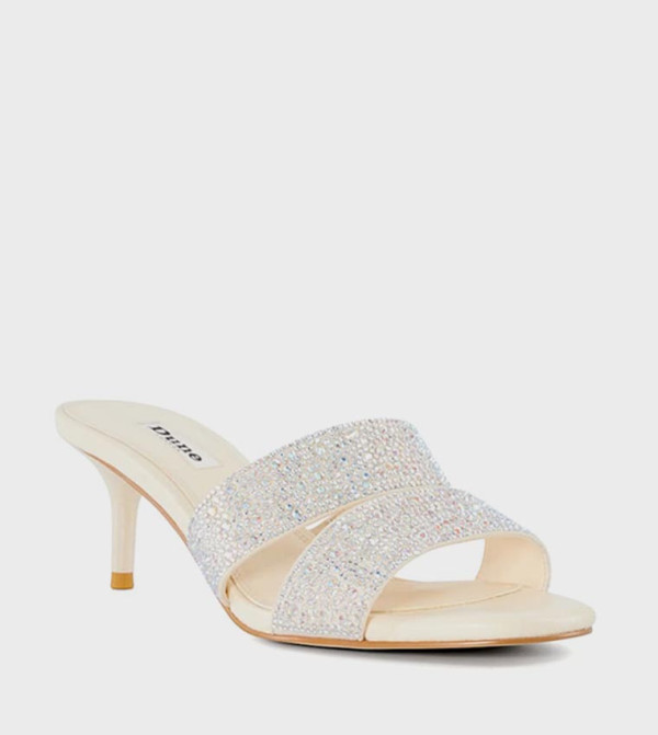 ديون لندن  الصنادل ذات الكعب العالي - بيج فاتح  Heeled Sandals