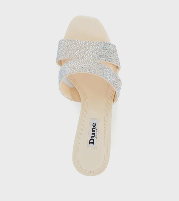 ديون لندن  الصنادل ذات الكعب العالي - بيج فاتح  Heeled Sandals