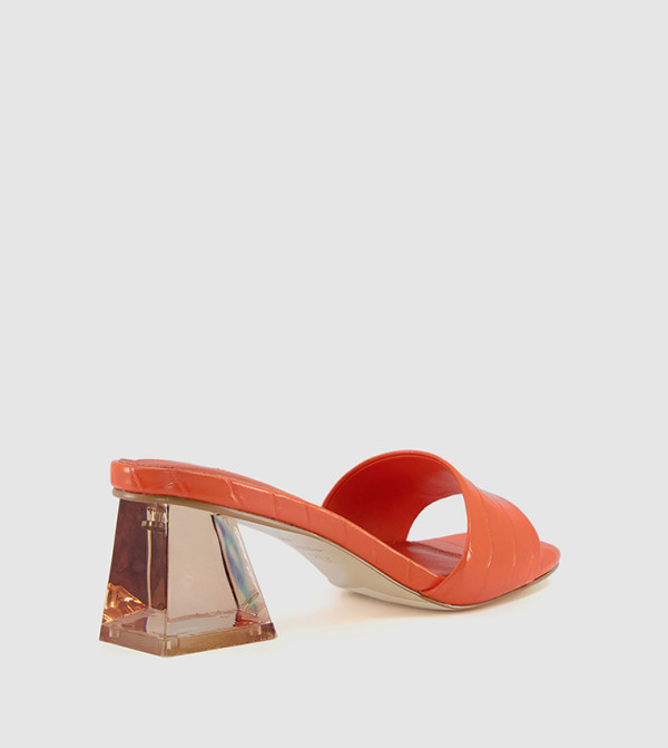 Dune London  - Orange Block Heels