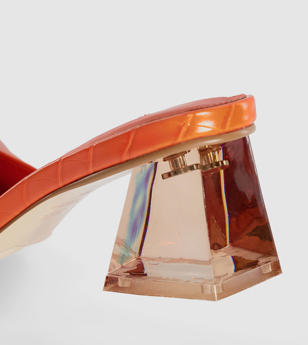 Dune London  - Orange Block Heels