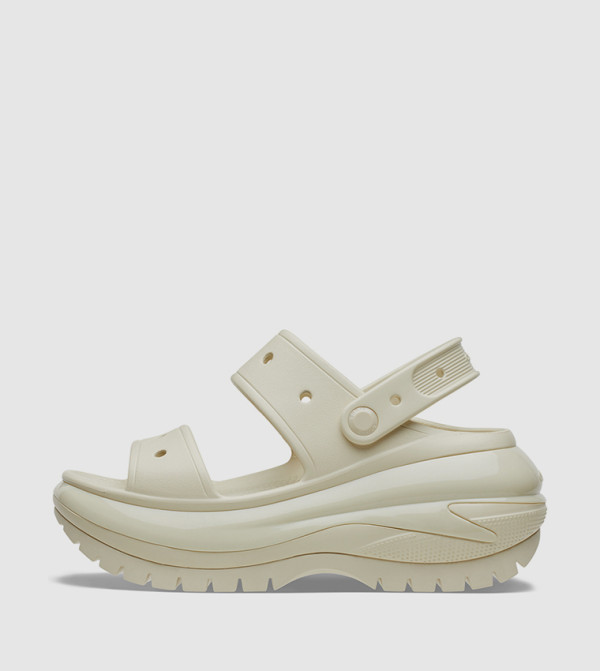 Crocs  - White Flat Sandals