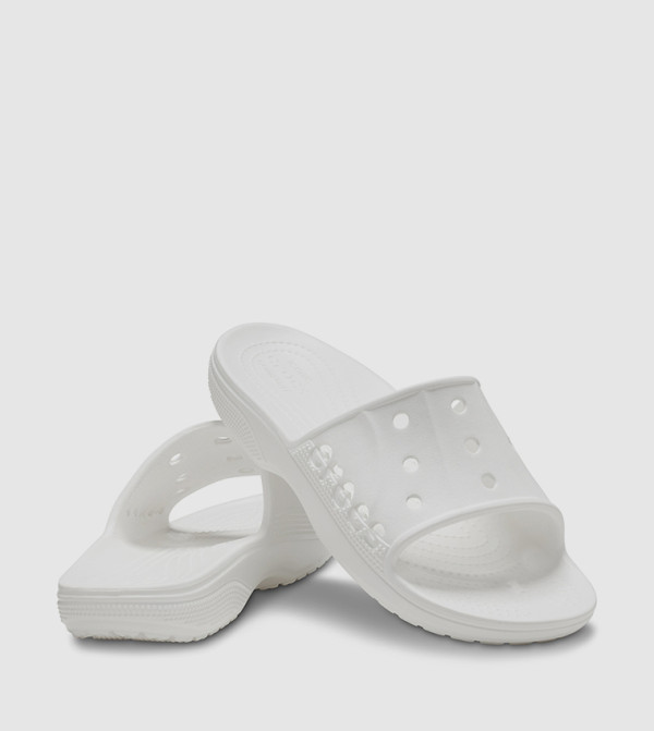 Crocs  Flip flops and Slides - White Slides