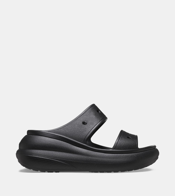 Crocs Flat Sandals - Black Casual Sandals