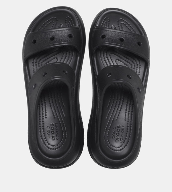 Crocs Flat Sandals - Black Casual Sandals