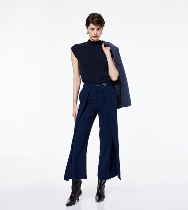 Koton  Palazzo - Navy Palazzos