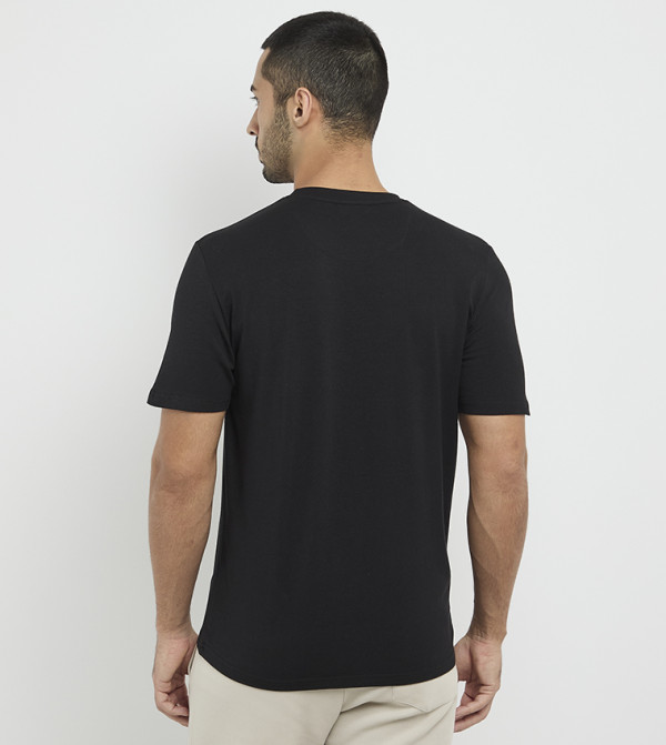 Lotto Lotto - Black Round Neck T-Shirts