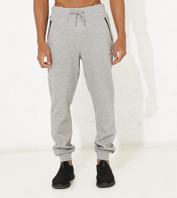 Beverly Hills Polo Club  Clothing - Grey Melange Joggers