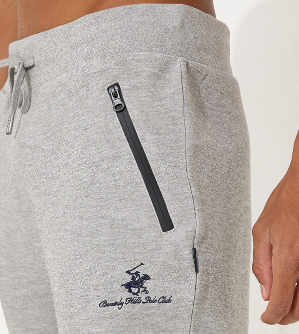Beverly Hills Polo Club  Clothing - Grey Melange Joggers