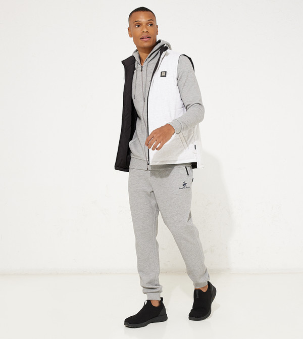 Beverly Hills Polo Club  Clothing - Grey Melange Joggers