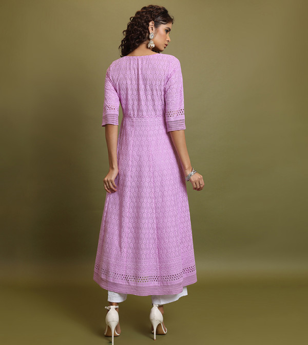 فيشوده  ملابس هندية - بنفسجي  Kurtas & Sets