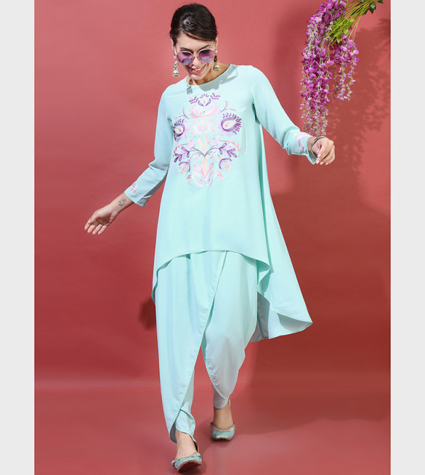 فيشوده  ملابس هندية - أزرق Kurtas & Sets