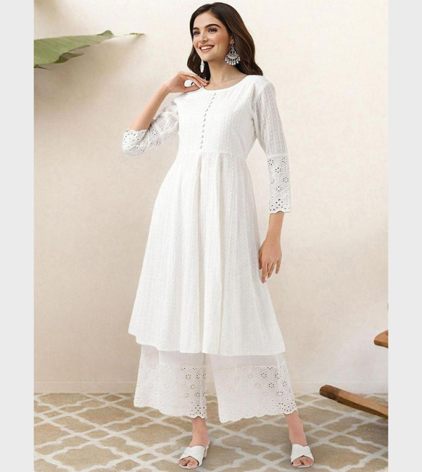 Ishin Ishin - White Kurtas & Sets