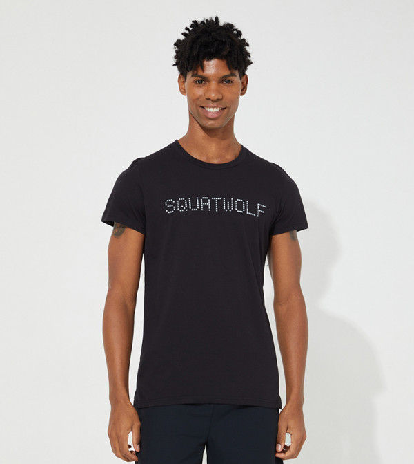 SQUATWOLF - Black Active T shirts