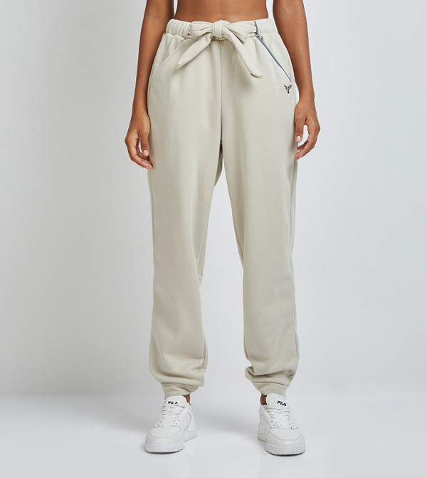 SQUATWOLF SQUATWOLF - Cream Track Pants & Joggers