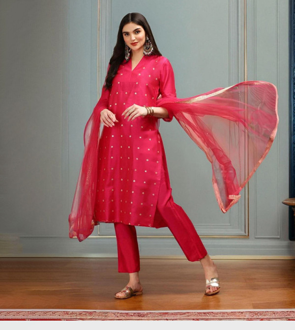 Ishin Ishin - Pink Kurtas & Sets
