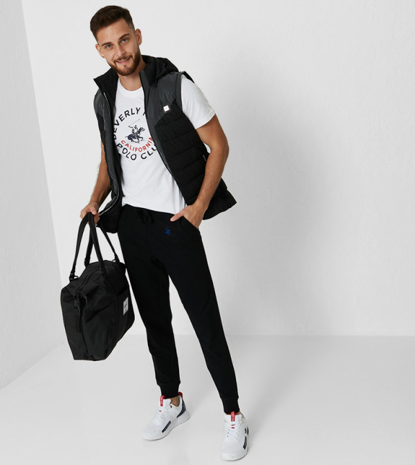 Beverly Hills Polo Club  Track Pants & Joggers - Black Track Pants/Joggers