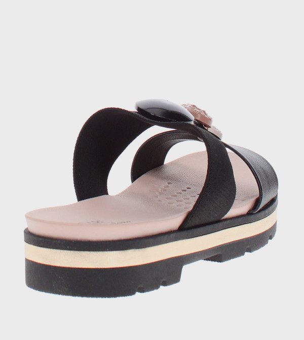 Modare Modare - Black Flat Sandals