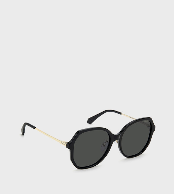 بولارويد بولارويد - أسود Round Sunglasses